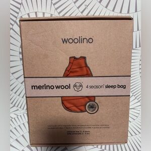 Woolino Toddler Sleep Sack Rust New In Box 2-4 years